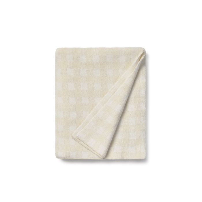 Strickdecke Vichy Ivory 80x100 cm, Swan Lake, Lorena Canals Strickdecke Vichy Ivory 80x100 cm, Swan Lake, Lorena Canals