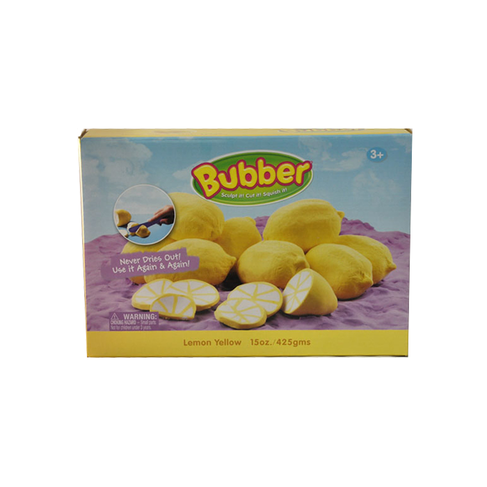 Pâte à modeler magique Bubber : édition jaune citron
