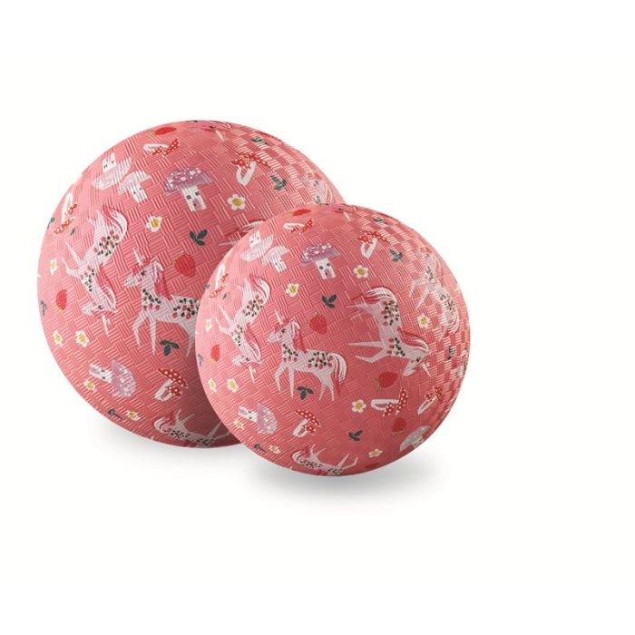 Balle en caoutchouc 18 cm, Jjardin de la licorne, Crocodile Creek