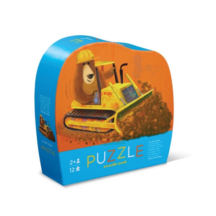 Mini Puzzle 12 pc, Go Mister Bear, Crocodile Creek