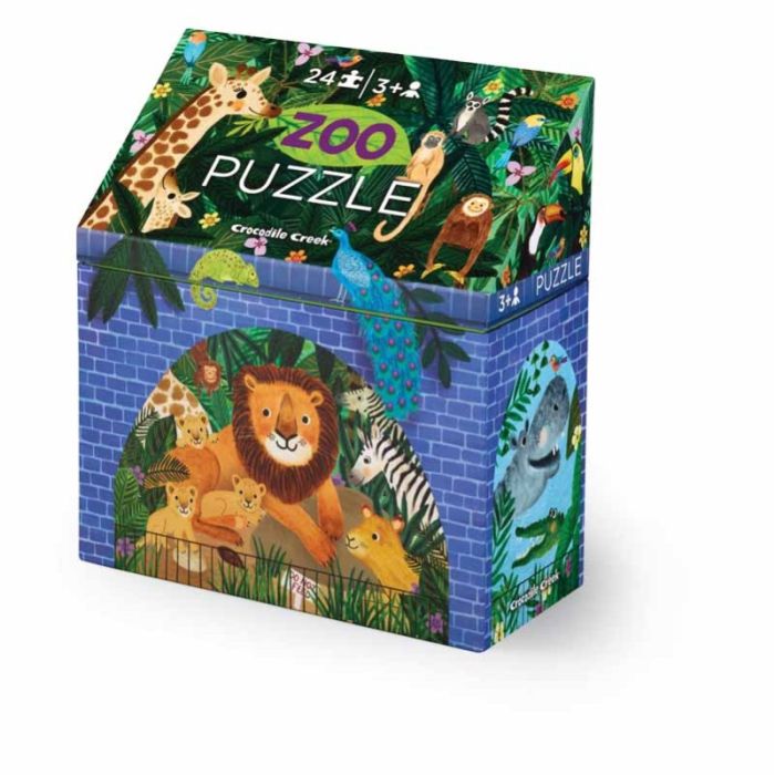 Puzzle 24 pc, Zoo, Crocodile Creek
