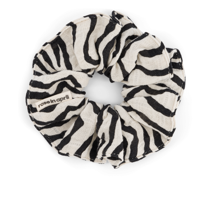 Scrunchie Zebra Greige, Rose in April