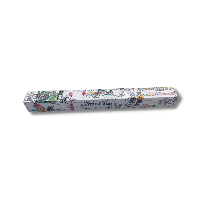 Colori Swiss, XXL Ausmalposter Schweiz