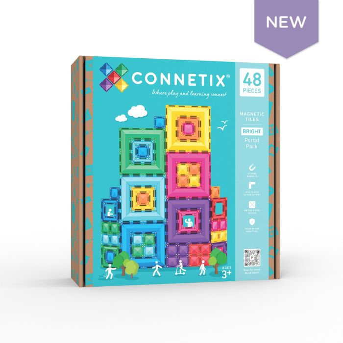 Connetix Bright Portal Pack, 48 pc, Magnetbausteine