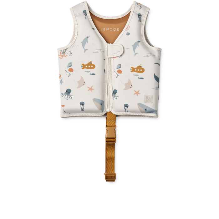 Dove Swim Vest,19-30kg, Sea creature / Sandy,LIEWOOD