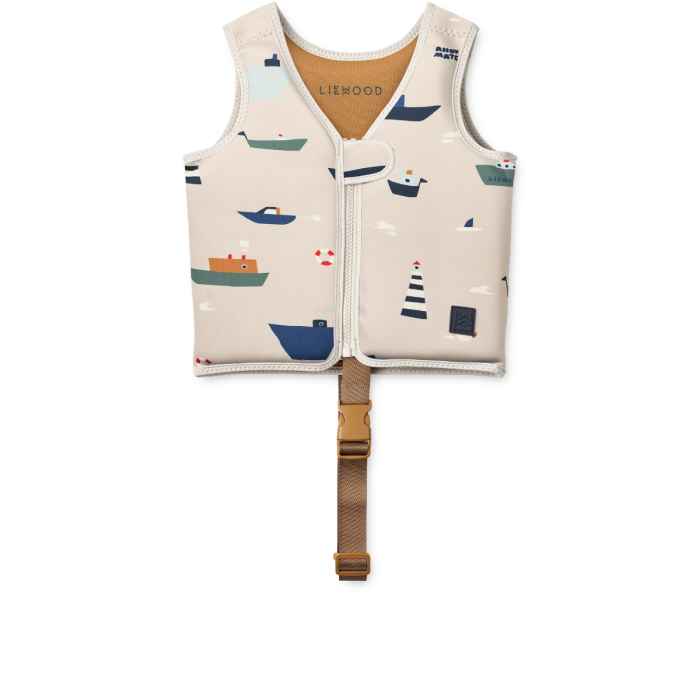Dove Swim Vest, 11-15kg, Sailing / Sandy,LIEWOOD Dove Swim Vest, 11-15kg, Sailing / Sandy,LIEWOOD
