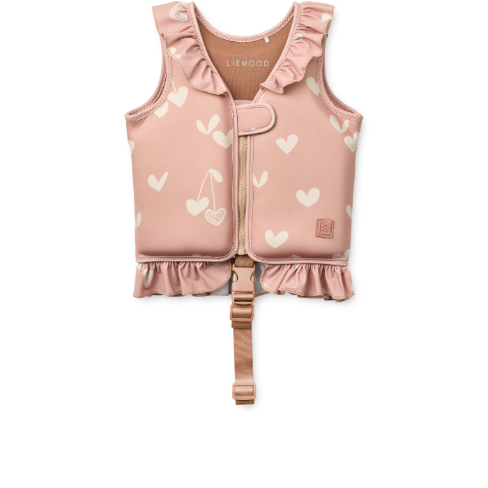 Dove  Swim Vest w Frill,Sweethearts /Pale tuscany, 11-15kg, LIEWOOD