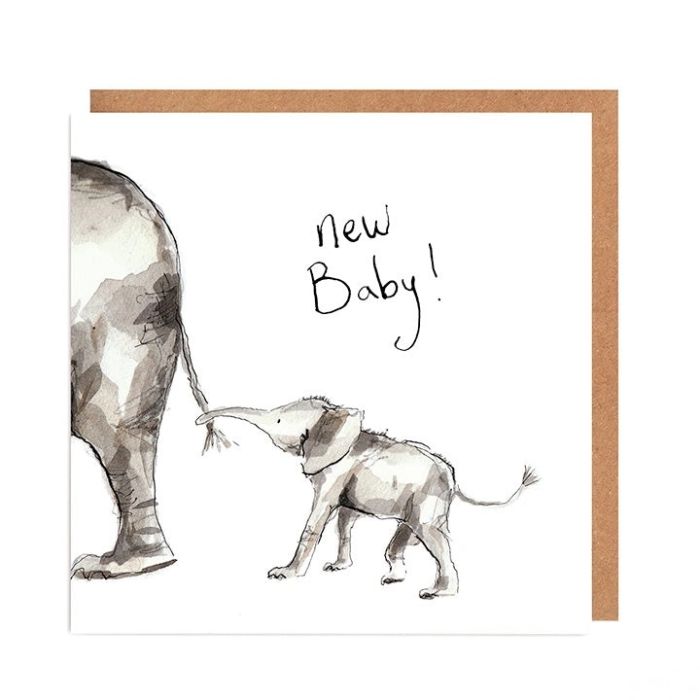 Elefant New Baby Karte - Ava & Ayla, Catherine Rayner
