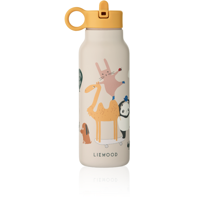 Falk Water Bottle 350 ml,Around the world / Sandy,LIEWOOD