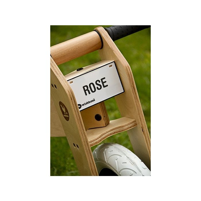 Plaque Wishbone avec inscription, Accessoire vélo, WISHBONE