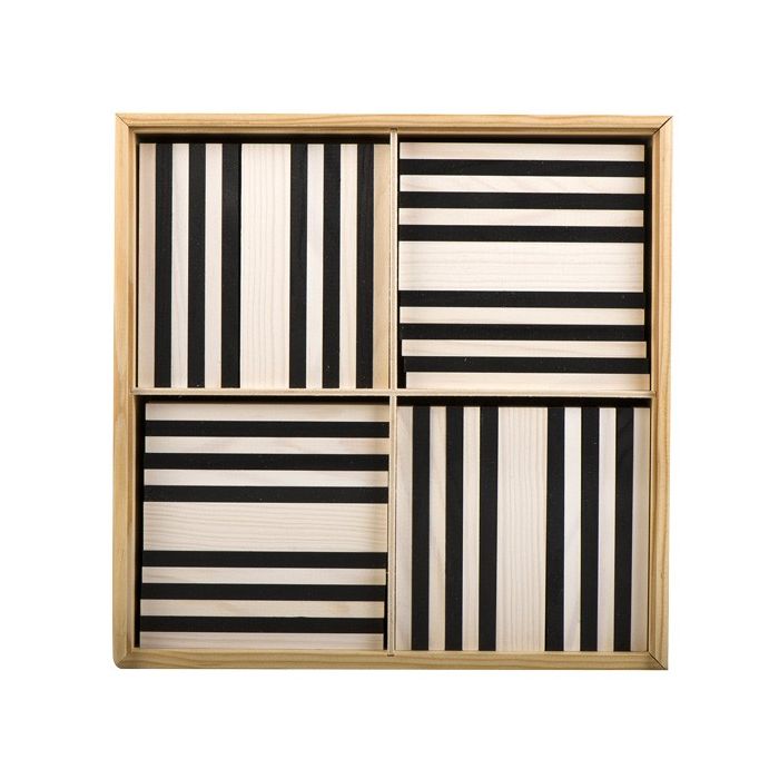 Coffret de 100 planchettes Kapla : collection noir & blanc