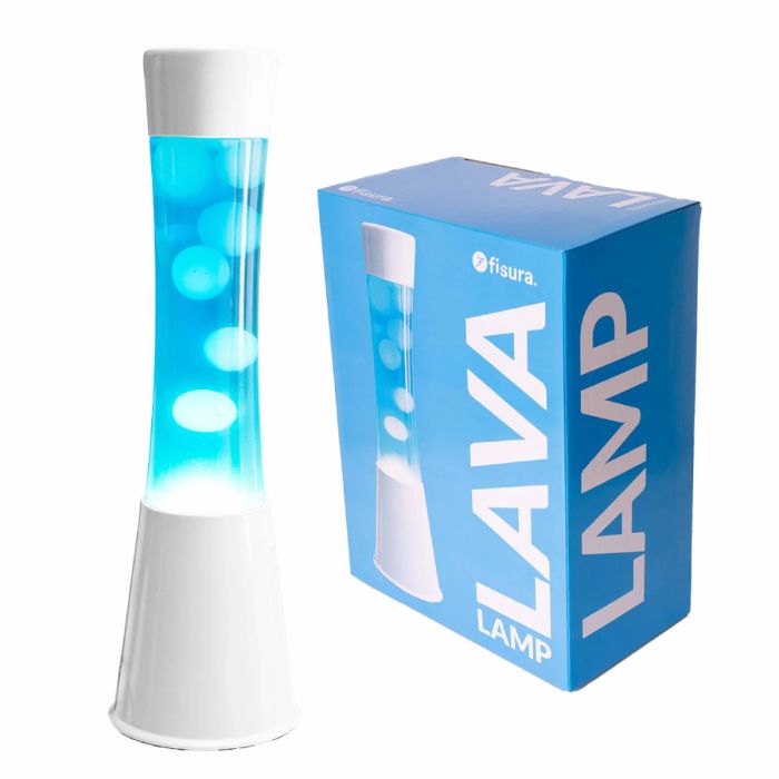 Lavalampe Weißer Sockel (EU-Stecker, Spannung 220-240 V), Fisura