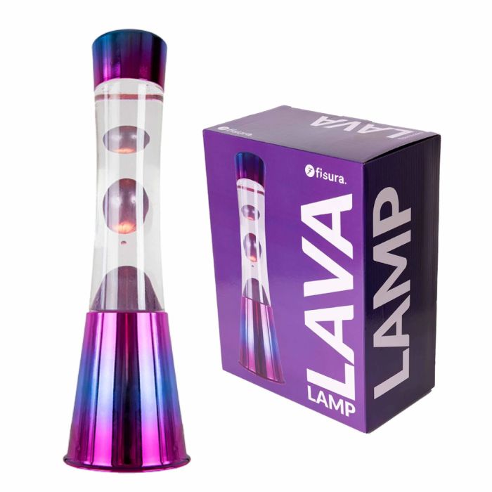 Lavalampe, Turm Bernstein Violett (EU-Stecker, Spannung 220 240V), Fisura