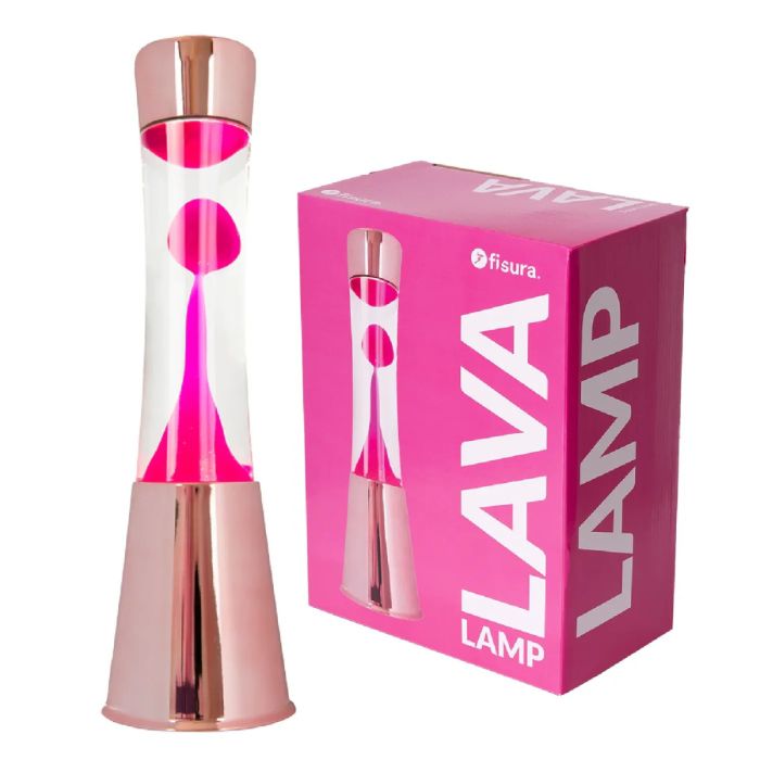 Lavalampe Roségoldsockel (EU-Stecker, Spannung 220 240V), Fisura