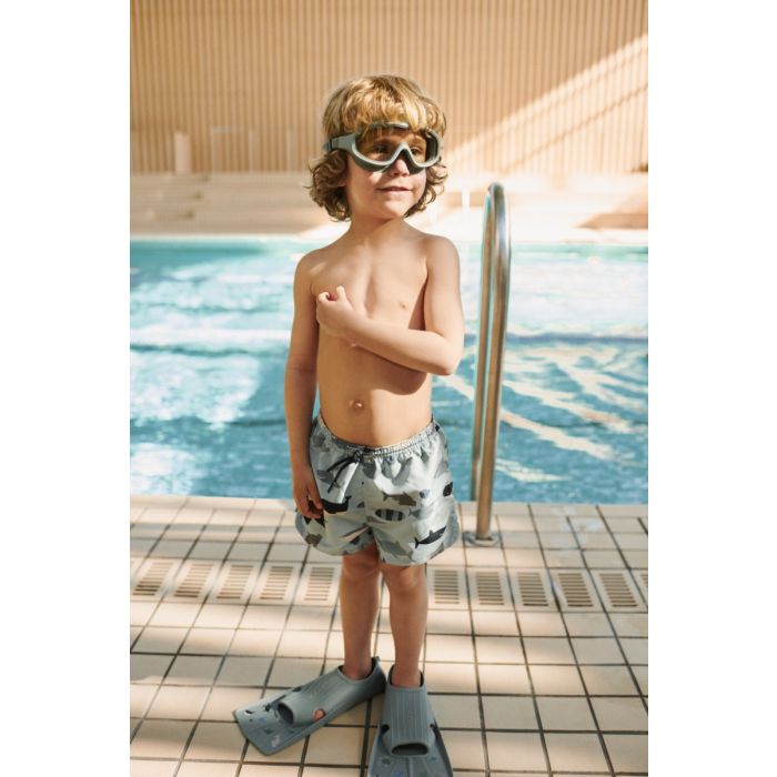 Gustav Bedruckte Schwimmflossen Gr. 30-32,Pfefferminz, LIEWOOD