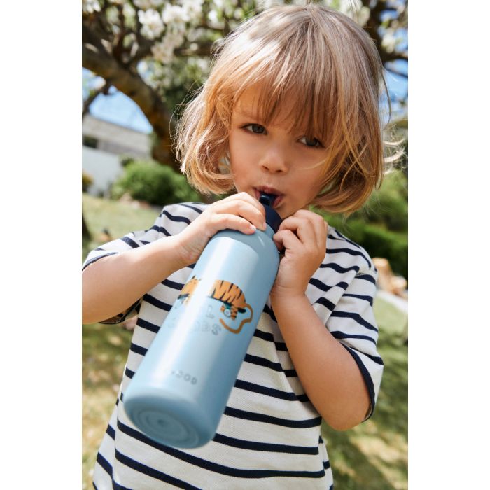 Falk Water Bottle 500 ml,Tiger / Beach blue,LIEWOOD