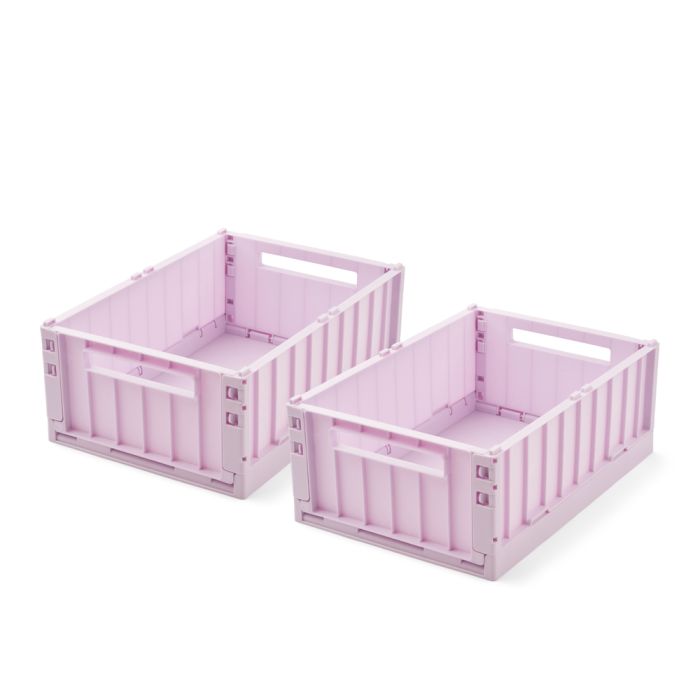 Weston Aufbewahrungsbox M 2-pack, Light lavender, LIEWOOD