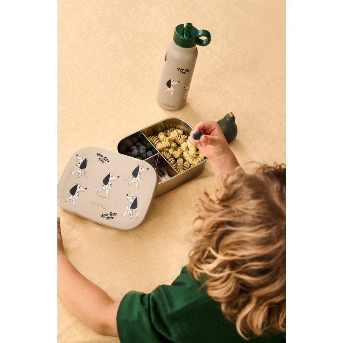 Arthur Printed Lunchbox, YOU GOT THIS Dakota Dog Mist, Liewood