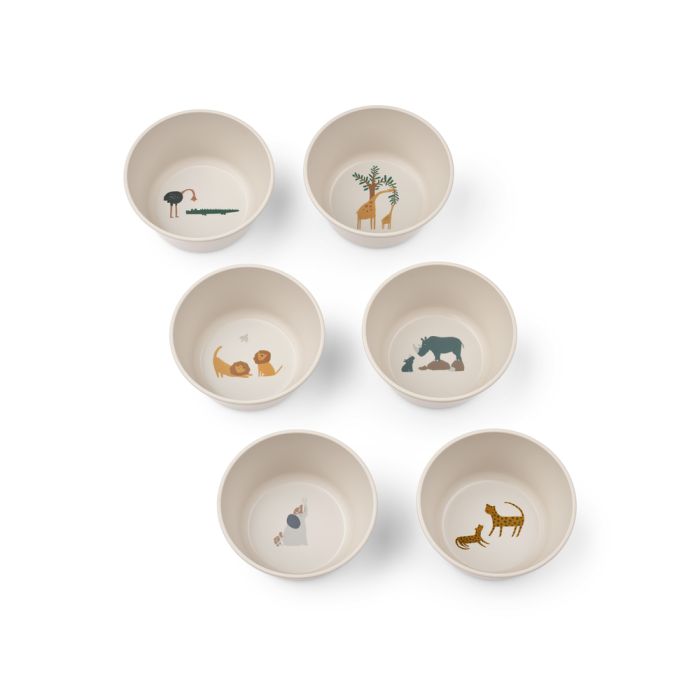 Cees Bowl 6er Pack Schalen, All together Sandy, Liewood