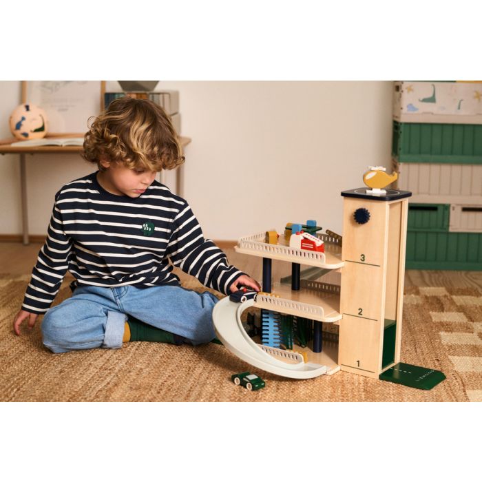 Jordy Wooden Multi Spiel Parkhaus, Multi mix, LIEWOOD Jordy Wooden Multi Spiel Parkhaus, Multi mix, LIEWOOD