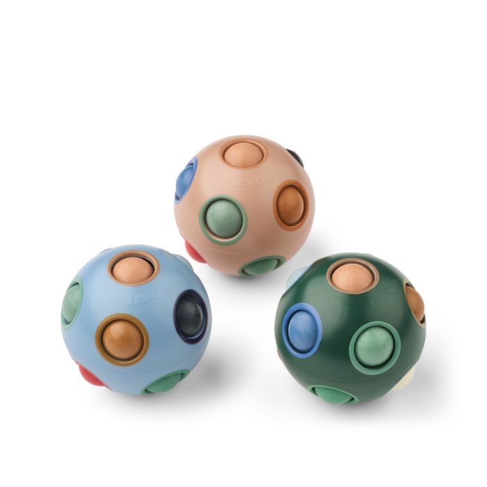 Solene Puzzle Ball 3er Pack, Pale tuscany mix, LIEWOOD Solene Puzzle Ball 3er Pack, Pale tuscany mix, LIEWOOD