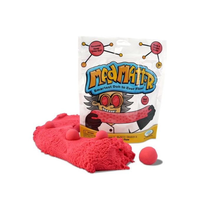 Argile à modeler 283g, rouge, MadMattr, Wabafun