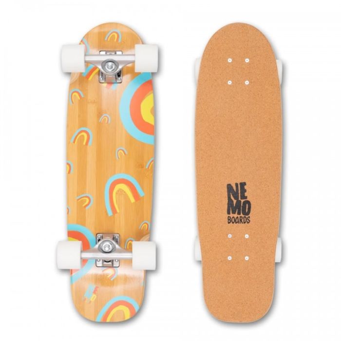 Nemo Boards Corkgrip, Rainbow, Skateboard, 28 Zoll