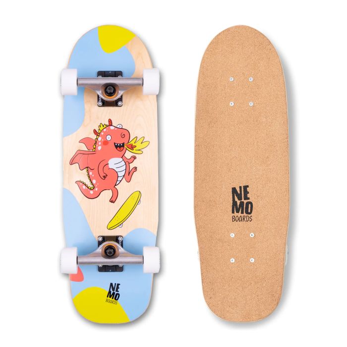 Nemo Boards Corkgrip, Dragon, Skateboard pour enfants