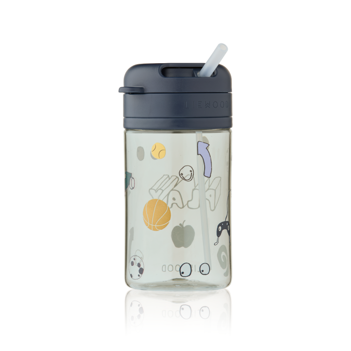 Pavia Tritan Straw Cup 500ml, Play, Liewood Pavia Tritan Straw Cup 500ml, Play, Liewood