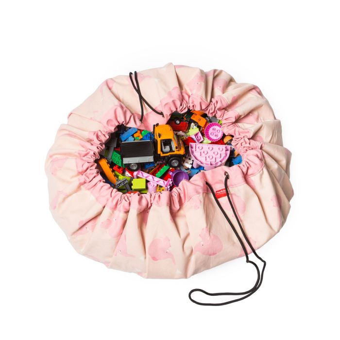 Sac à jouets, Pink Elephant by A little lovely company, Play&Go