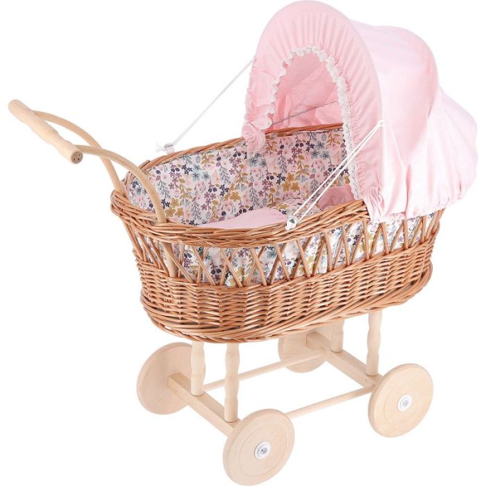 Puppenwagen Nostalgie, Blümchenprint, Petitcollin