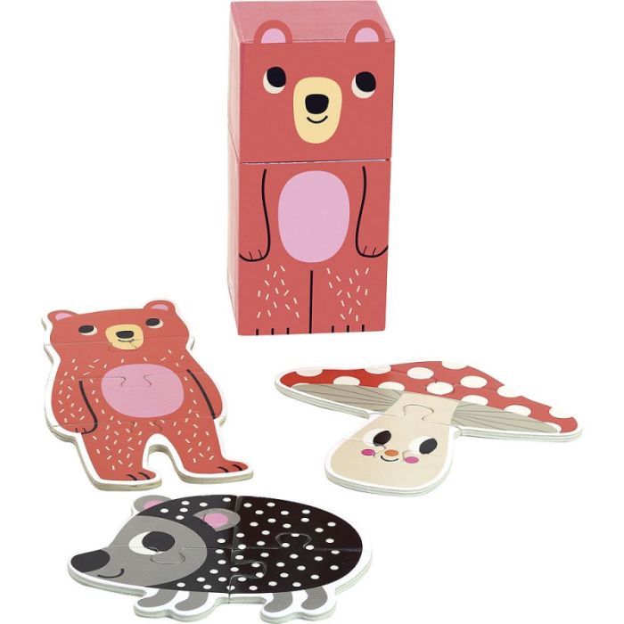 Mini Puzzle 3 x 4 Teile, Ingela P. Arrhenius, Puzzles, Vilac, Bär