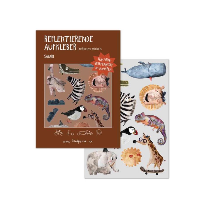 Set Reflektierende Aufkleber Safari, Halfbird