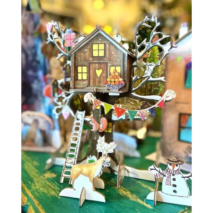 3D-Adventskalender, Treehouse blau, Roger la Borde