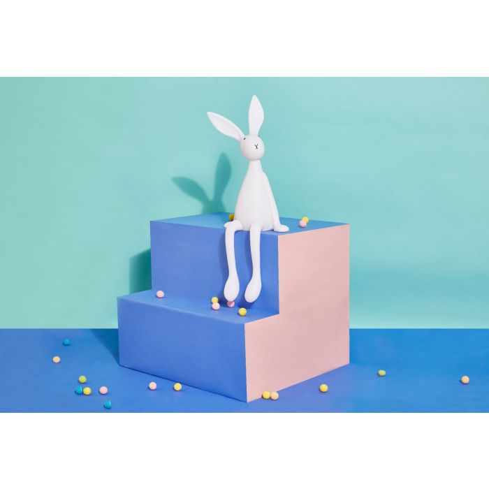 Grosse Lampe Hase Joseph, Rose in April