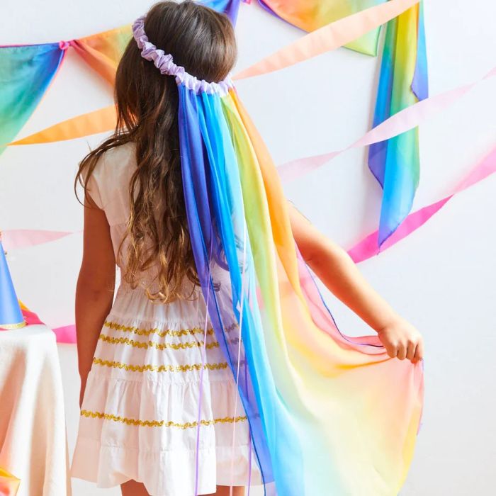 Schleier aus Seide zum Verkleiden und Spielen, Regenbogen, Sarah's Silks