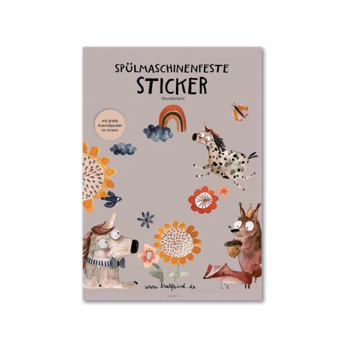 Spülmaschinenfeste Sticker Wunderland, Halfbird