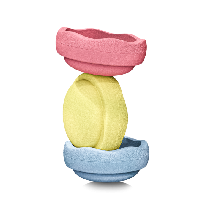 Stapelstein pastel primary colors (3 Stk.) 