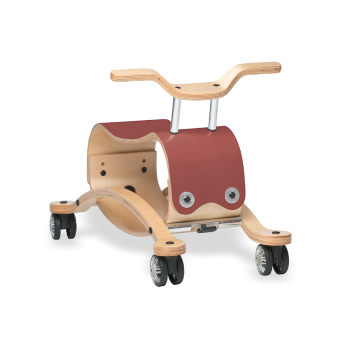 Wishbone Flip, Lauflernwagen, vintage rot