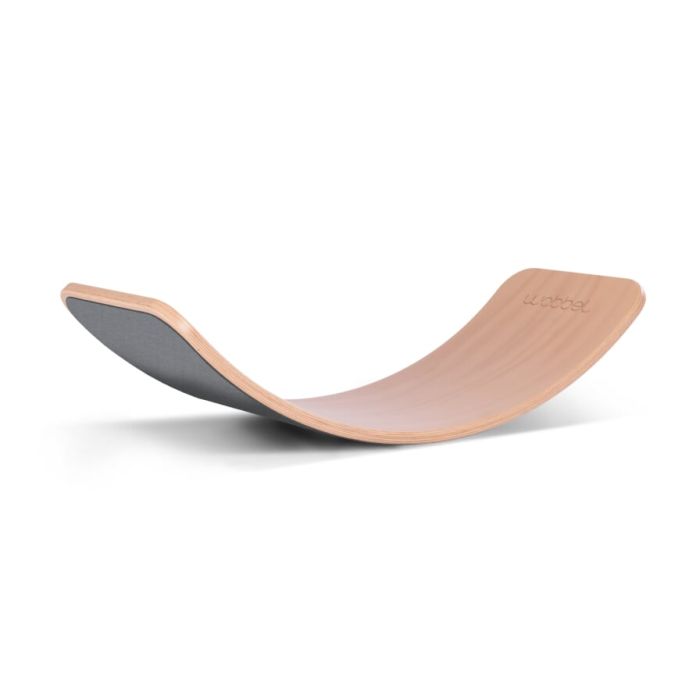 Wobbel Original transparent lacquer / felt mouse grey