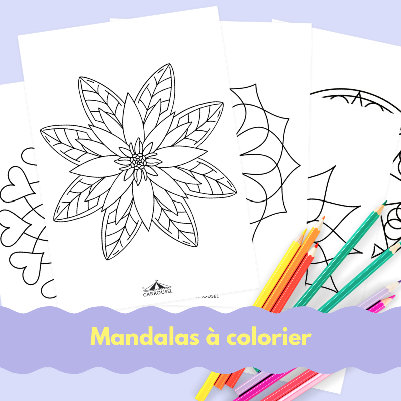 Mandalas f&uuml;r Kinder zum Ausmalen Gratis Download