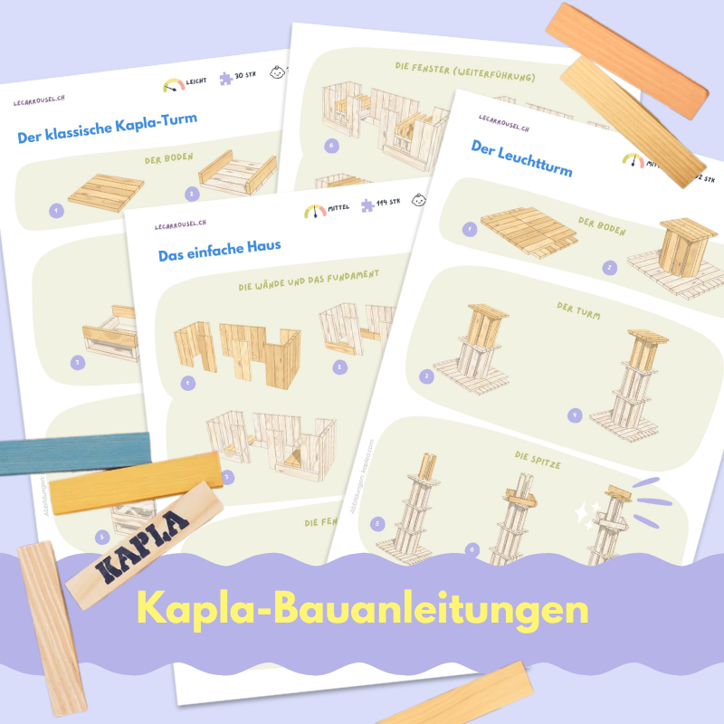 Kapla Bauanleitungen f&uuml;r Kinder Gratis Download